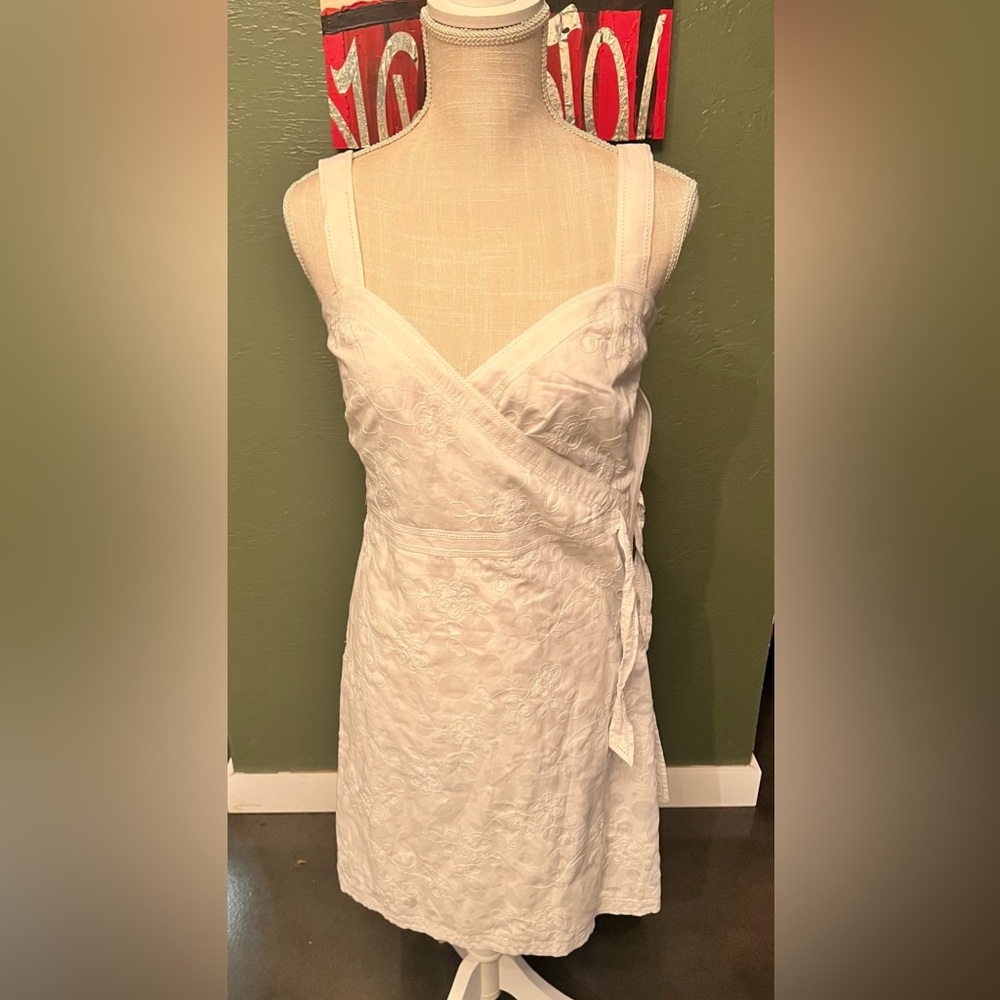 Elegant White Wrap Dress